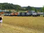 Ankunft auf einem Acker vor der Loreley