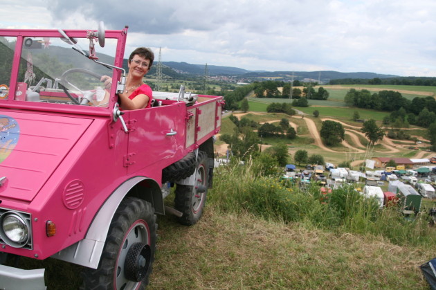 Bernadette Oertig war mit ihrem pinkfarbenen U 2010 natürlich auch mit dabei