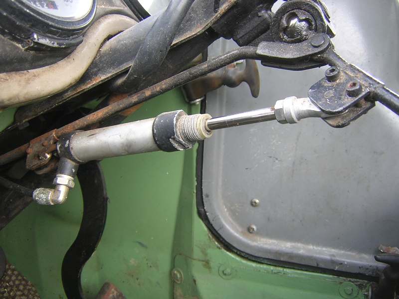 Pneumatische Arretierung f. Holzspalter