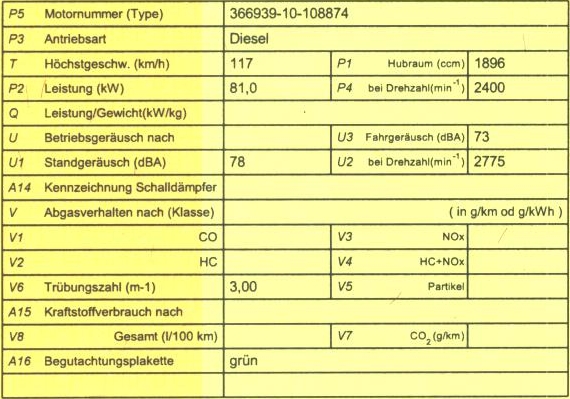 Zulassungsschein vom 417 mit Fehlern, Teil 3