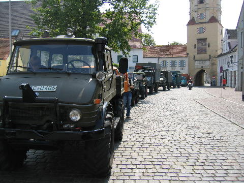 Zwischenstopp in Aichach zum Pressetermin; 3. Etappe