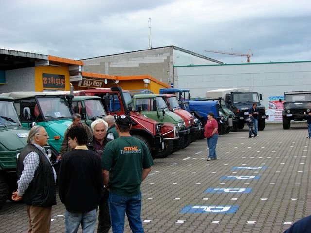 Vor dem Start der Unimog Classic 2008