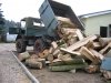 beim Holz fahren