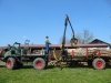 406'er mit Rückwagen beim Brennholztransport 406'er mit Rückwagen beim Brennholztransport