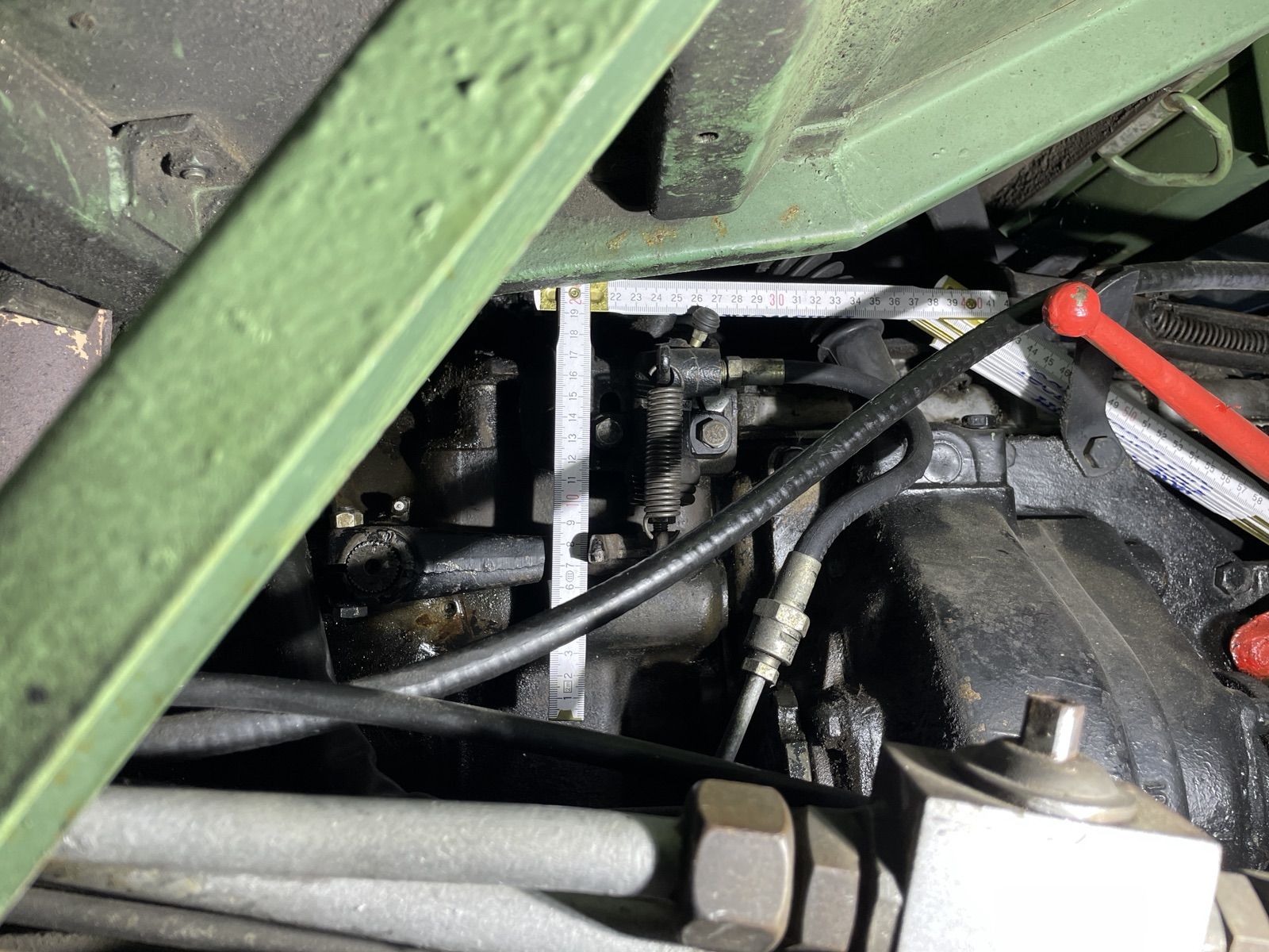 Druckzylinder eingefahren