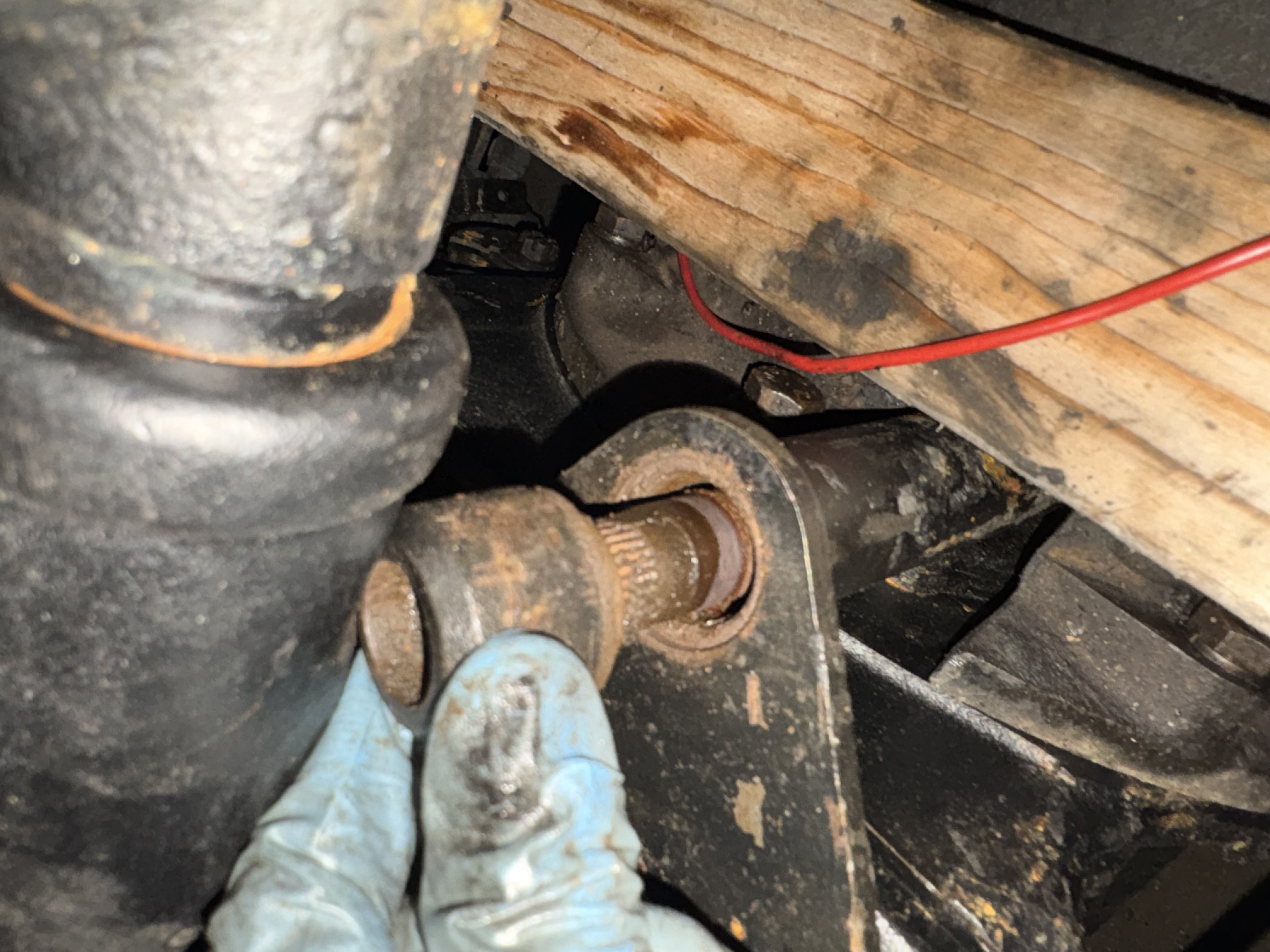 Der ging mit der Rohrzange relativ gut ab