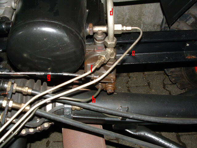 d=Leitung zum Kupplungskopf AnhÃ¤nger
<br />e+f=Leitung zum Doppeldruckmesser
<br />h=Ã–ldruckbremsleitung vom Mog
<br />g=Ansteuerung von der Handbremse