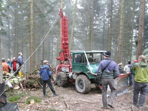 Das ArbeitsgerÃ¤t - 417 Werner-Forst, 2x7to-Winde, erweitert um Seil-Mast ...