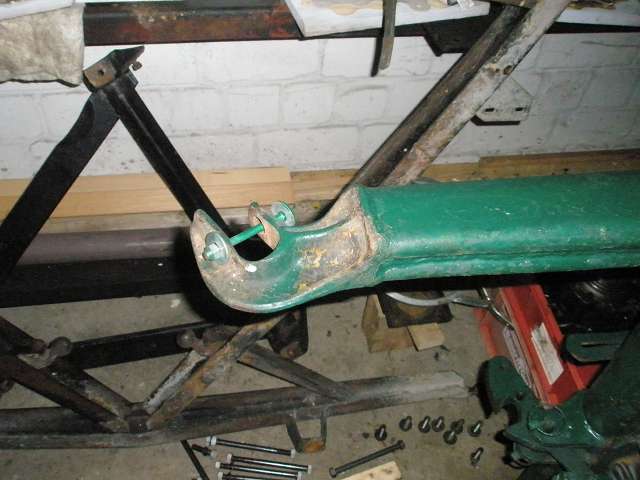 Die Befestigung der Schaufel