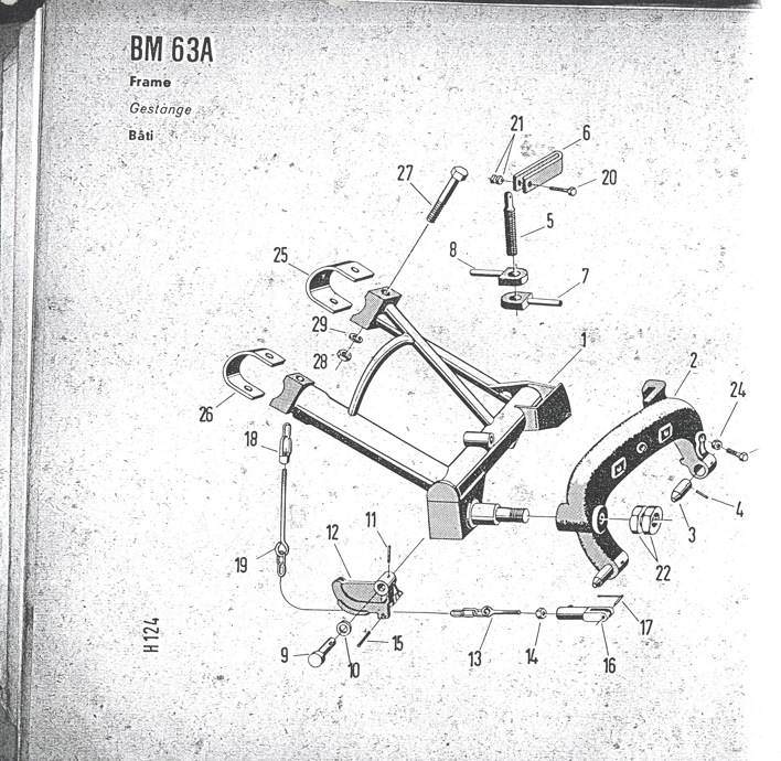 Variante ohne Zugfeder, mit Zugstab (Pos.19)