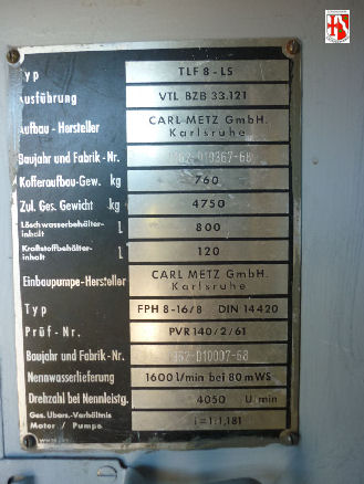 Metz Aufbau und Pumpe 1962