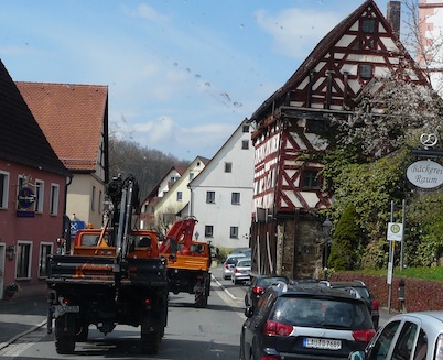 enge Gassen - der Respekt der PKW-Fahrer war deutlich