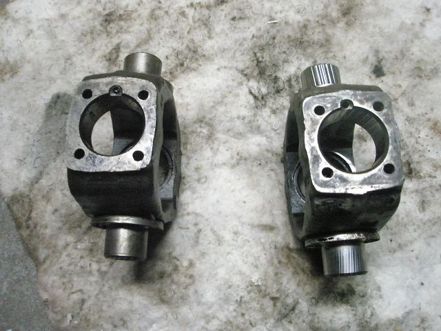 Links neue Achse rechts alte Achse