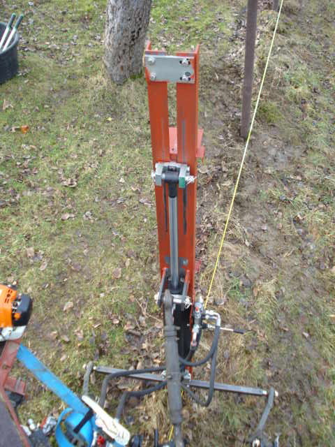 RÃ¼ckansicht Pfahl Presse