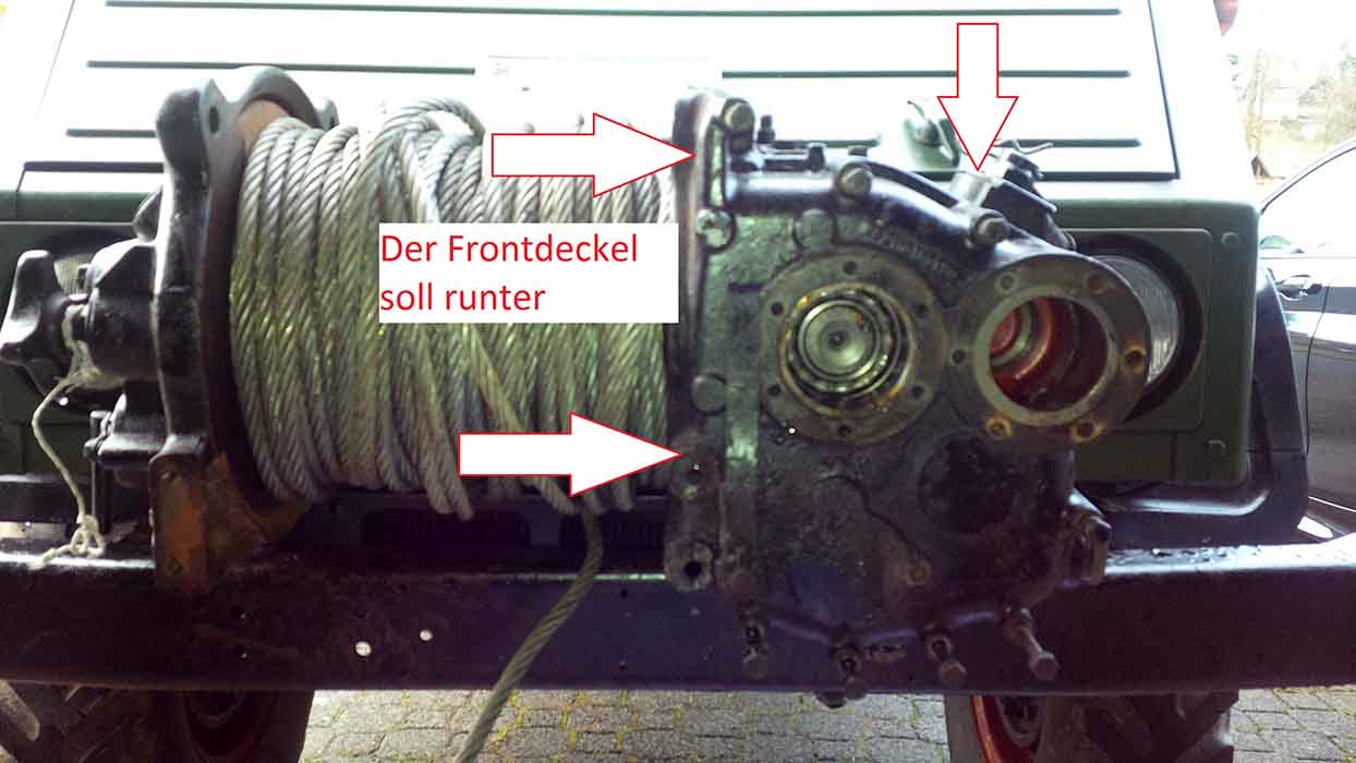 Frontdeckel soll runter
