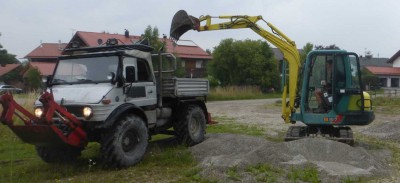 der begnügte sich mit Splitt