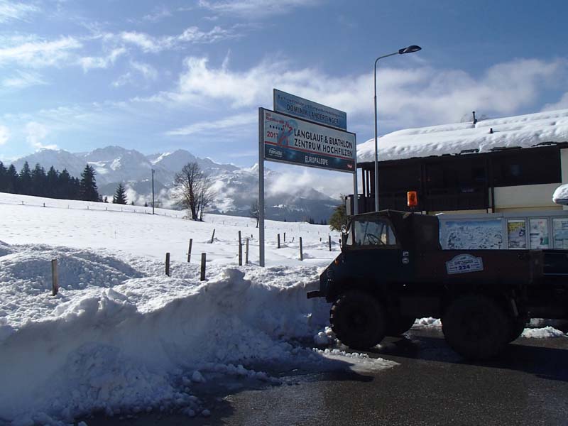 Mittagspause in  Hochfilzen