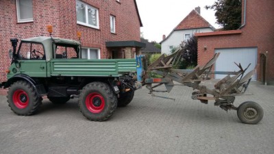 Aufgesattelt für die Straßenfahrt (noch nicht gewaschen!)