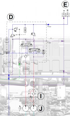 Hydraulikschema U300 (Ausschnitt)